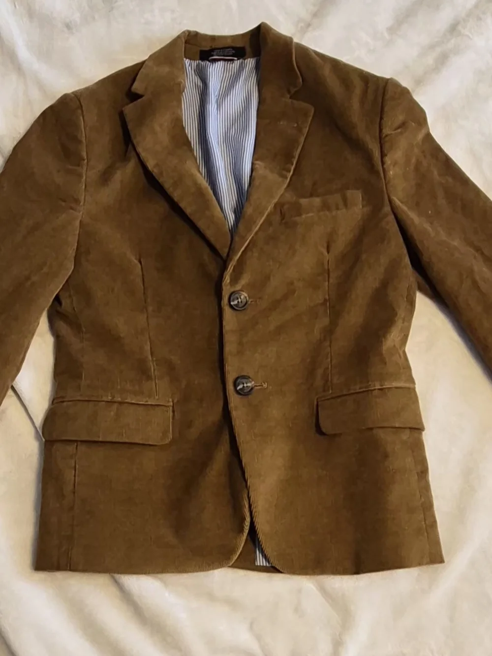 Tommy Hilfiger Brown Corduroy Kids Blazer